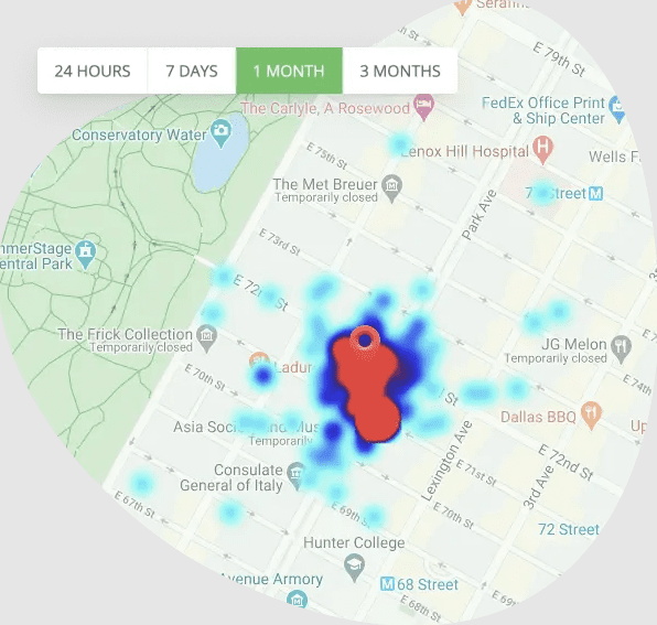 Usa los Mapas de Calor de Entrega para llegar a donde están tus clientes.